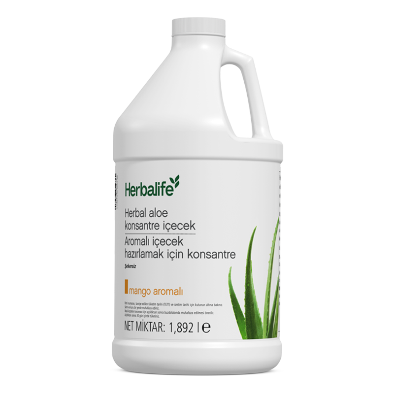 Herbal Aloe Konsantre İçecek Mango Aromalı 1892 lt Herbal Aloe Konsantre İçecek Mango Aromalı Büyük Boy Ekonomik paket